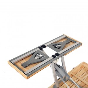 Portable Wooden Folding Outdoor Picnic Table and Bench Set 4 Seats by Oypla