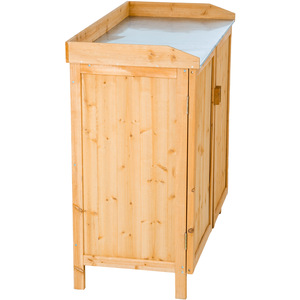 Garden Potting Storage Bench - Brown by tectake