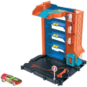 Hot Wheels City Downtown Car Park Playset - Multicolour by Hot Wheels