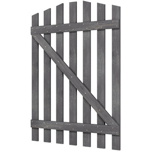Solid Wood Garden Gate with Z-Shaped Structure by Livingandhome