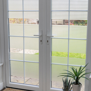 dc fix Milton premium static cling vinyl window privacy film - WHITE by d-c-fix