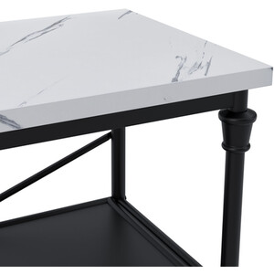 Fairmont Marble Effect Console - Black