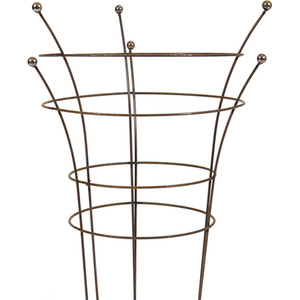 Set of 2 54cm x 40cm Medium Bare Rusted Steel Plant Supports - Steel by Samuel Alexander