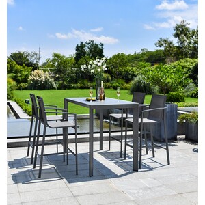 Seville 5 Piece Bar Set - Grey by Outdoor Essentials