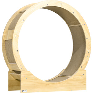 PawHut Cat Wheel with Brake - Brown by PawHut