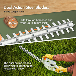 450W Electric Hedge Trimmer - Grey by VonHaus