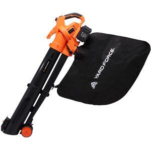 40V 4.0Ah Li-Ion Cordless Blower Vac - Black by Yard Force