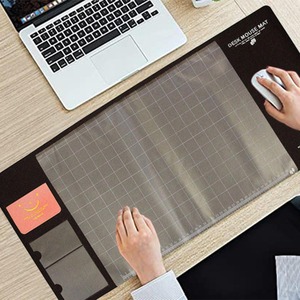 Multifunctional and Eco-friendly Office Desk Mouse Mat - Black by Aquarius