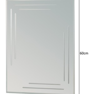 Chelsea Rectangular Bathroom Mirror - Silver by Showerdrape