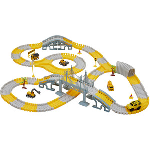 Kidkid Construction Race Track Toy Set for Kids - Yellow by Kidkid