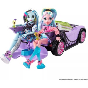 Monster High Toy Car Ghoul Mobile with Pet and Cooler Accessories - multi by Mattel