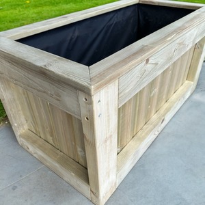 Chiltern Range Outdoor Wooden Timber Planter - Natural by Bespoke Outdoor