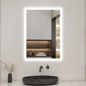 LED Bathroom Mirrors with Socket, Dimmable 3 Colours by AicaBathroom