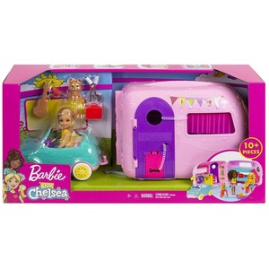 Barbie Club Chelsea Camper Playset - Pink by Barbie