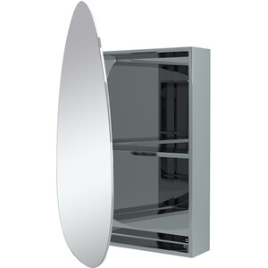 Denver Bathroom Mirror Cabinet - Silver