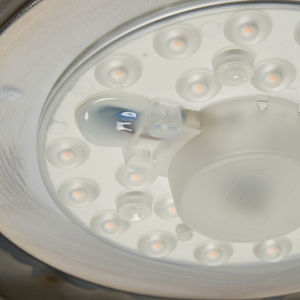 Arwel LED Bathroom Glass Dome Flush Ceiling Light by Litecraft