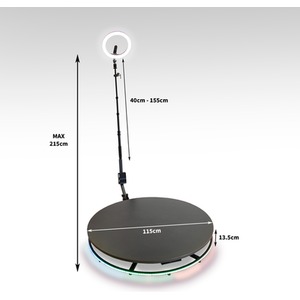 360 Photo Booth 80cm - Black by Monstershop