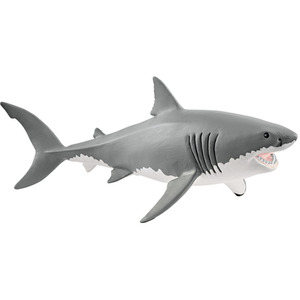 SCHLEICH Wild Life Great White Shark Toy Figure - Black by SCHLEICH