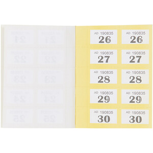 Cloakroom 800 Tickets by idoodle Essentials