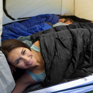 Costway Camping Sleeping Bag Double Outdoor Sleeping Bag - Blue by Costway