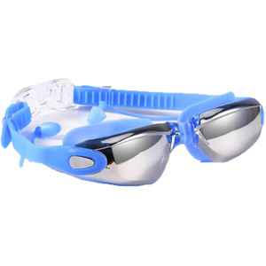 Waterproof Silicone Goggles with Ear Plugs - Blue