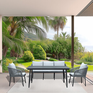 4 Piece Bella Dining Set - Grey