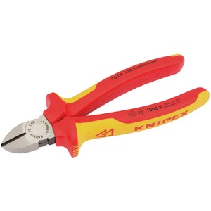 Knipex VDE Dia Cut. Nippers - Red/Yellow / 16cm by Knipex