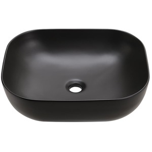 All-Black Ceramic Bathroom Sink - Black by Livingandhome