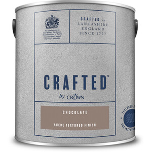 Crown Crafted Suede Textured Paint - Chocolate by Crown Paints