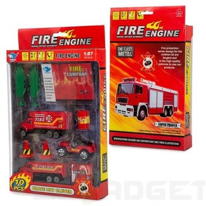 Big Daddy Kids Vehicle Set with Accessories - Multi / Fire Rescue / 10+ by Big Daddy