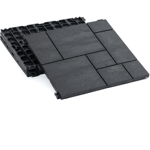 Nicoman Mosaic Garden Patio Interlocking Composite Deck Tiles by Nicoman