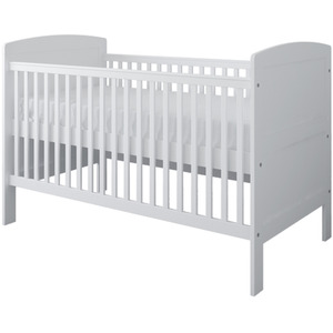 Reggie Cot Bed White with Mattress - White by Viculii