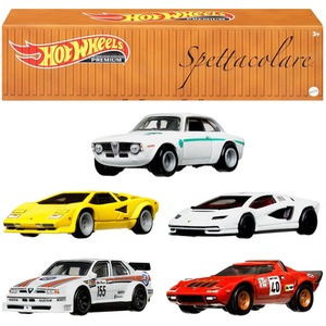 Hot Wheels Premium Car Culture Set of 5 Cars in Collectible Container - Multicolour by Hot Wheels