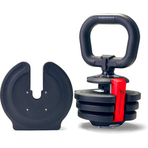 ELEMENT10 Adjustable Kettlebell 1kg to 10kg - Black Red by Strongology