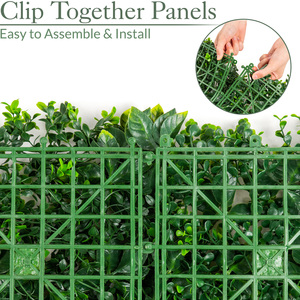 Artificial Meadow Living Wall 4Pc - Green by Christow
