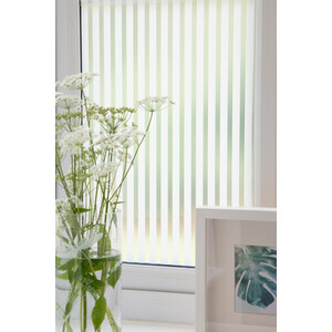 d-c-fix Linia Stripe Static Cling Window Privacy Film - White by d-c-fix