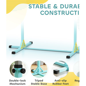 HOMCOM Adjustable Kids Gymnastics Training Bar by HOMCOM