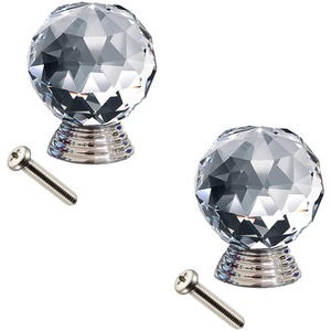 Glass Door Knobs - Crystal / 2 by Roseley