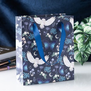 Midnight Forest Owl Print Gift Bag - Medium - 23 x 19cm by Kingsbury Gifts