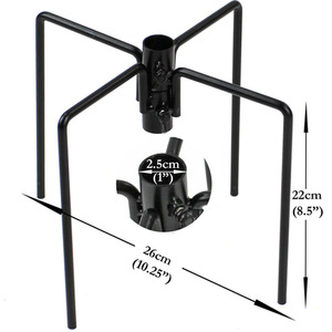Bird Feeder Station Stabiliser Base - Black by Actiaspet