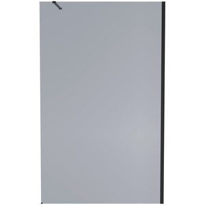 Black Walkin Shower Enclosure Easy Clean Grey Glass Shower Screen