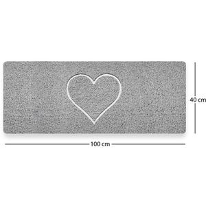 Heart Embossed Spaghetti Shower Mat by Nicoman