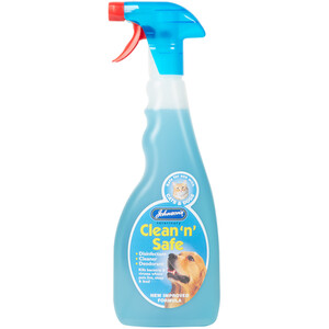 Johnson's Clean N Safe Disinfect Spray for Cats and Dogs - Blue by Johnson's Veterinary