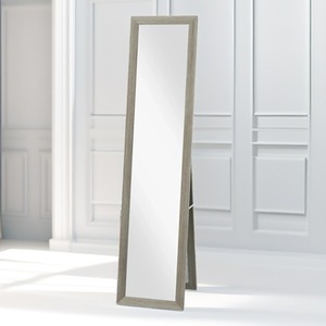 Rustic Full Length Mirror Freestanding Or Hanging - Grey by Pirlo Plush