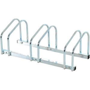 HOMCOM Bike Stand Parking Rack 2022 - Silver / 76L x 33W x 27H cm by HOMCOM