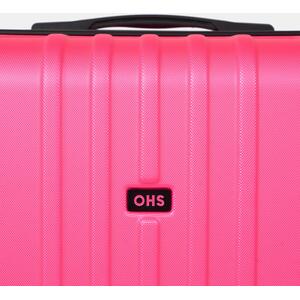 3 Piece Set Of Suitcase Travel Luggage - Fuchsia Pink by OHS