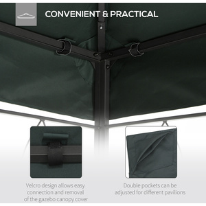 Outsunny Patio Gazebo Tent Cover Replacement by Outsunny