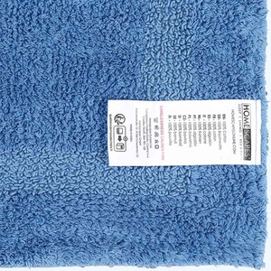 Luxury Reversible Bath Mat Runner - Cobalt Blue by Homescapes
