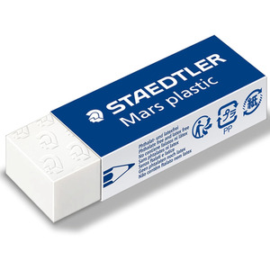 STAEDTLER 526 Mars Plastic Eraser - Blister of 4 - White by STAEDTLER