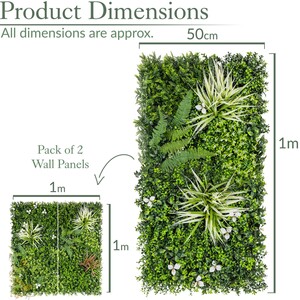 Artificial Meadow Living Wall 4Pc - Green by Christow